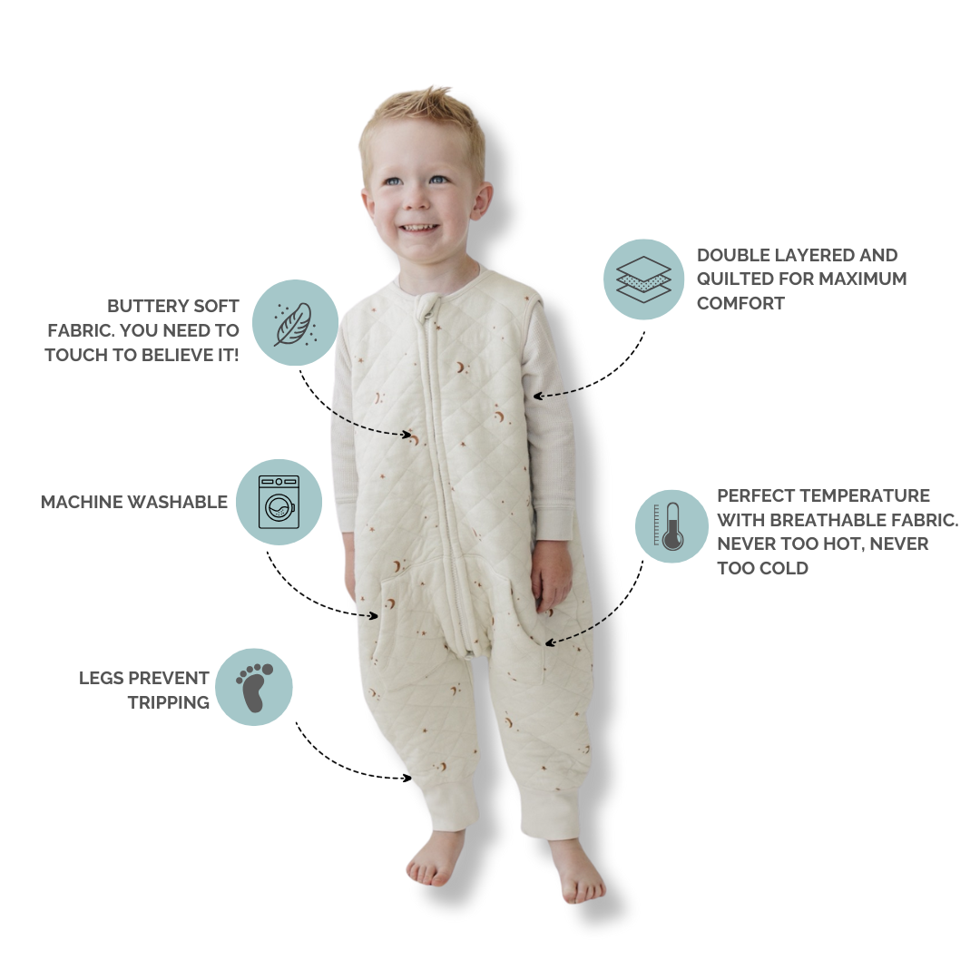 Tealbee Dreamsuit for All Ages - Available in sizes 12M to 4T, providing a snug and comfortable fit for growing babies and toddlers.