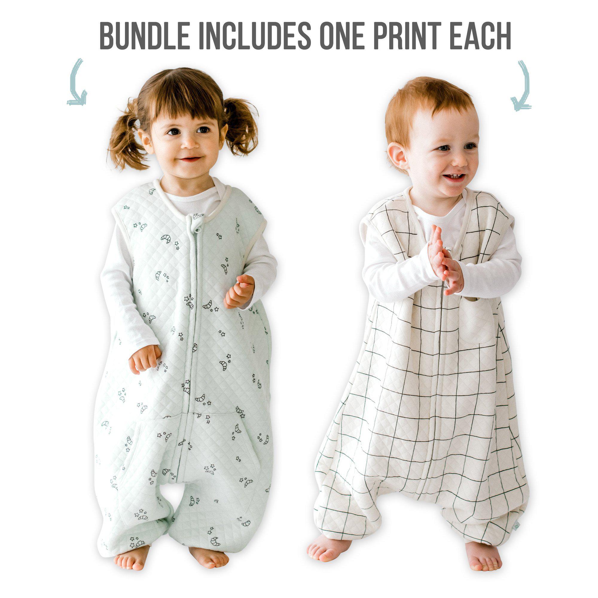 0.8 TOG Dreamsuit Bundle - Toddler Sleep Bags With Legs - Tealbee