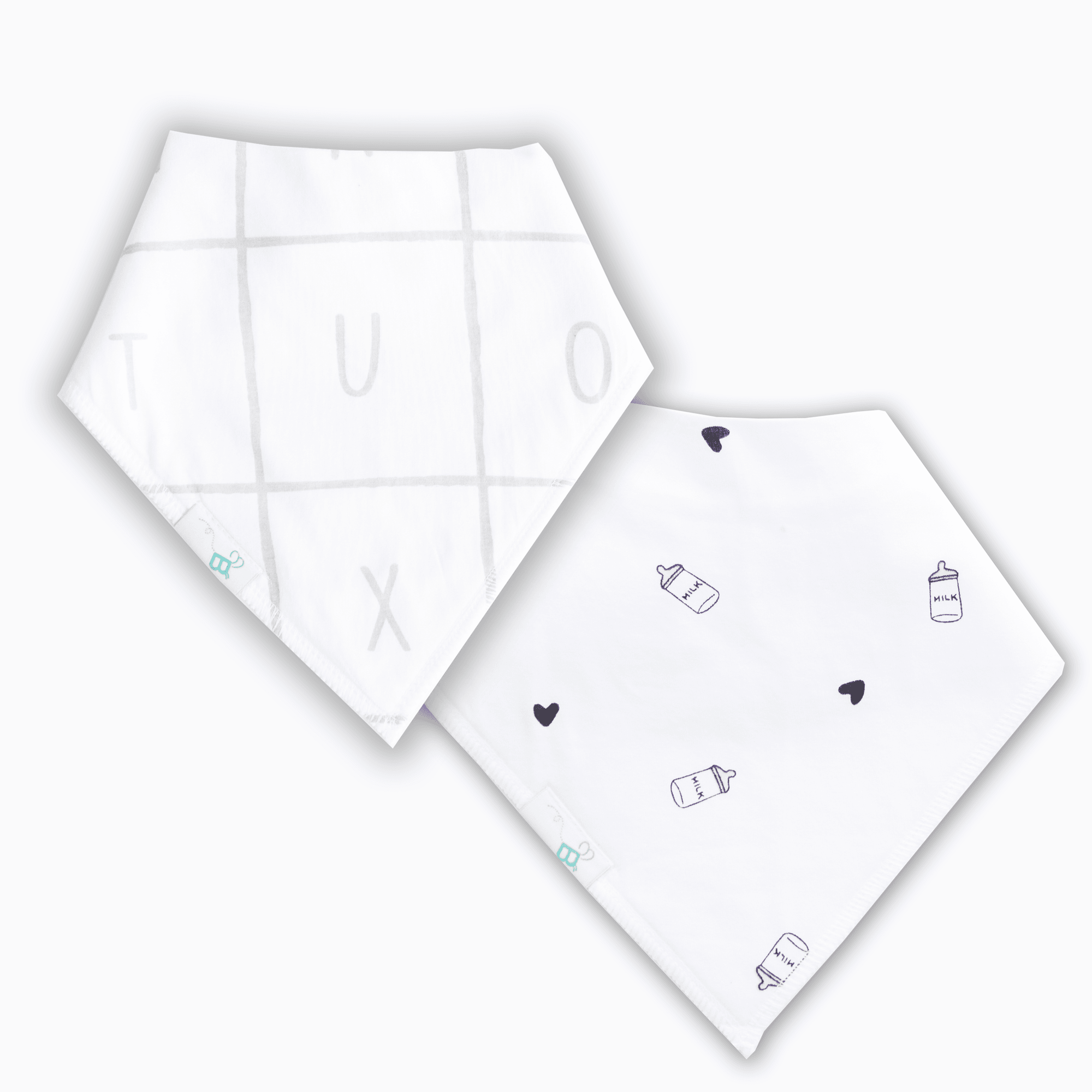 Bamboo & Organic Cotton Bandana Bibs - Tealbee