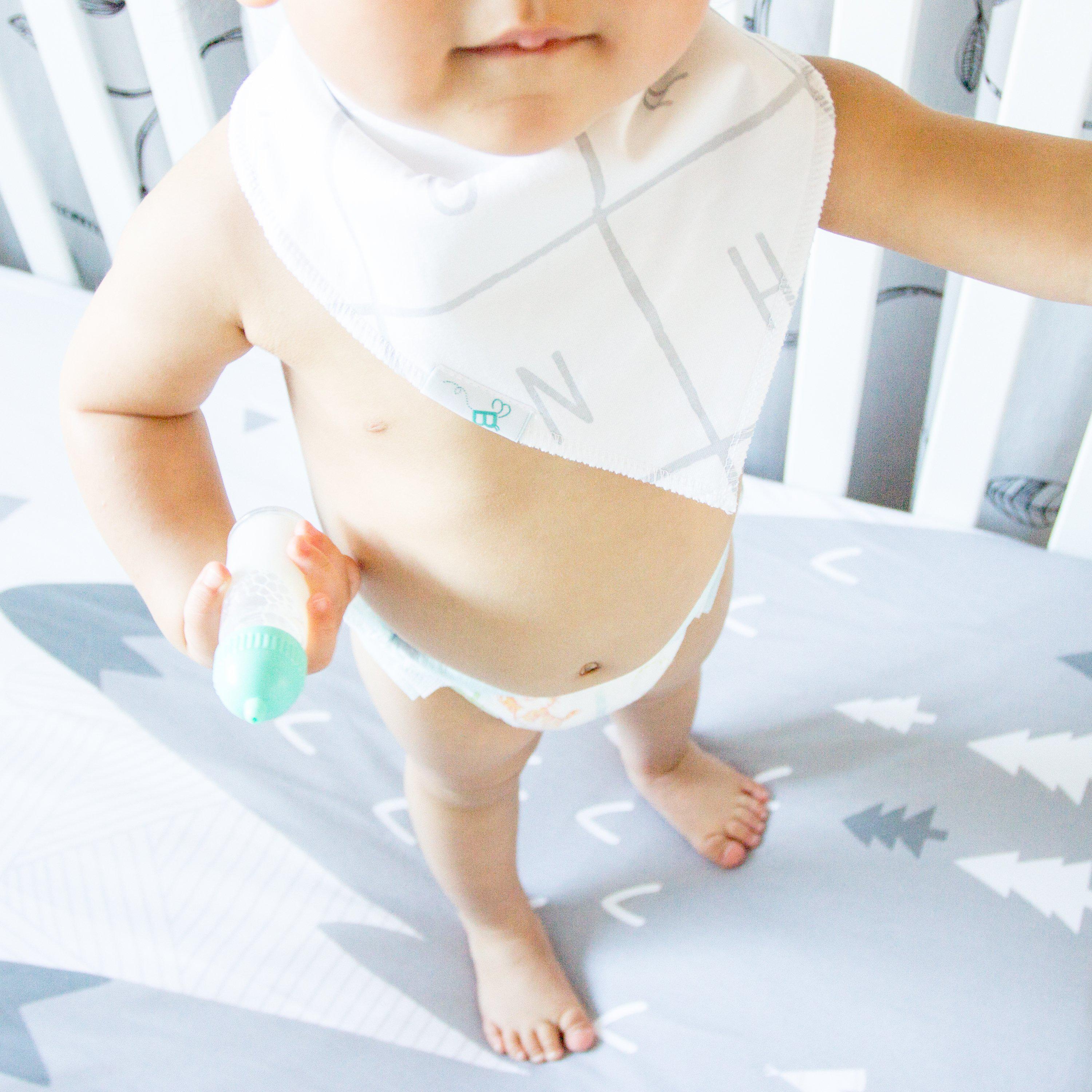 Bamboo & Organic Cotton Bandana Bibs - Tealbee
