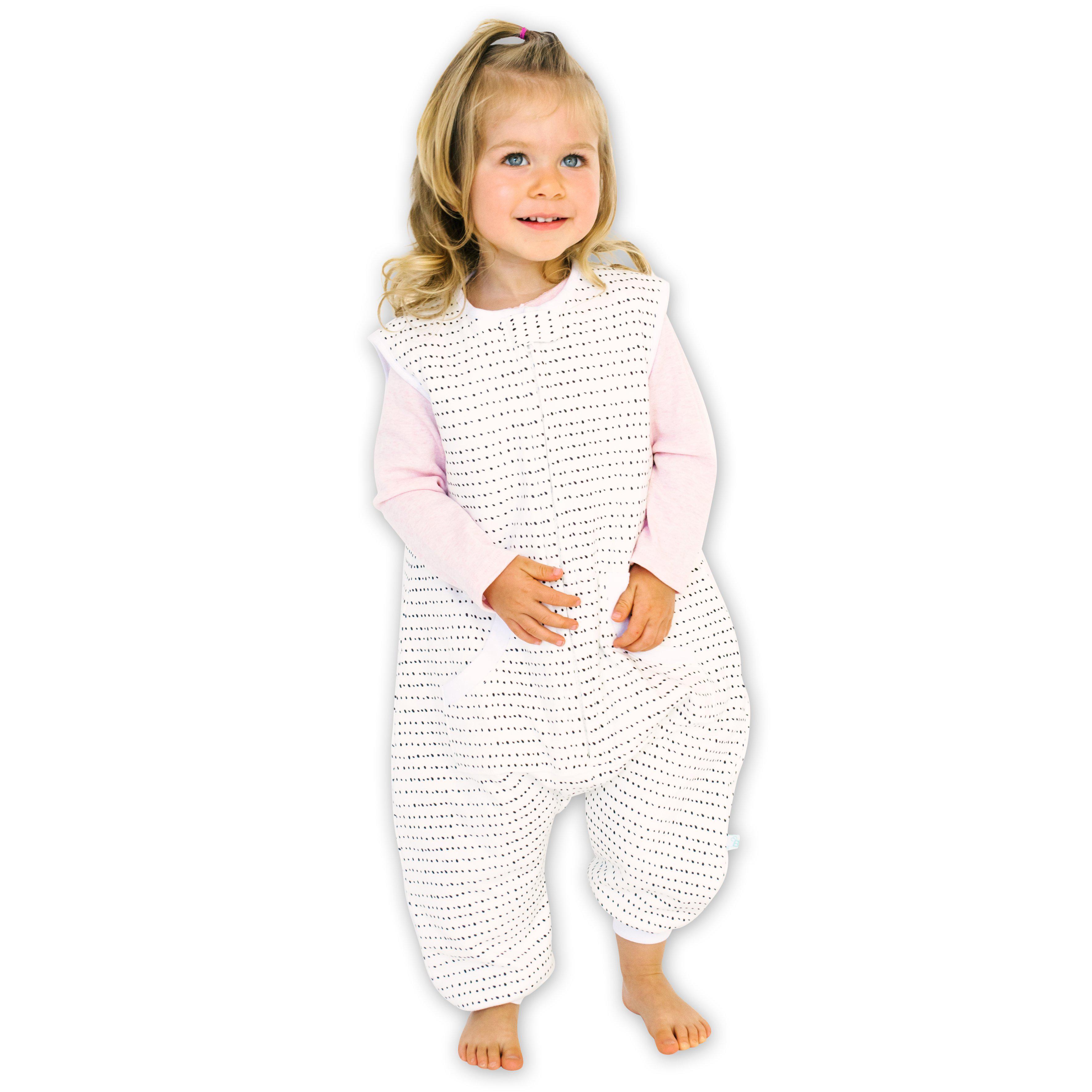 Baby wearing Tealbee Dreamsuit - 1.5 TOG Toddler Wearable Blanket - Available sizes from 12m to 4T